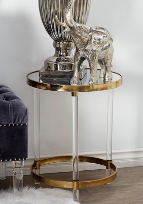 Contemporary Acrylic Plastic Accent Table