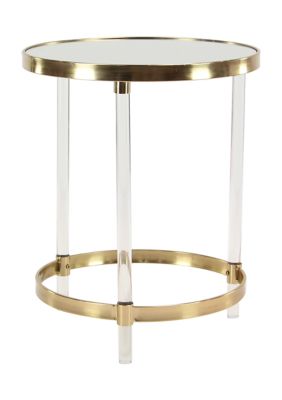 Contemporary Acrylic Plastic Accent Table