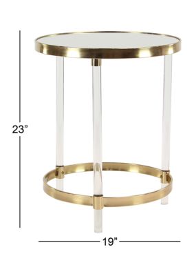 Contemporary Acrylic Plastic Accent Table