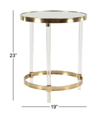 Contemporary Acrylic Plastic Accent Table