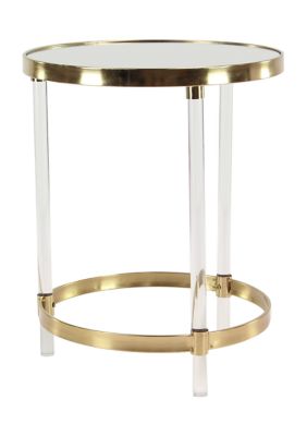 Contemporary Acrylic Plastic Accent Table