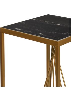 Contemporary Metal Pedestal Table - Set of 2