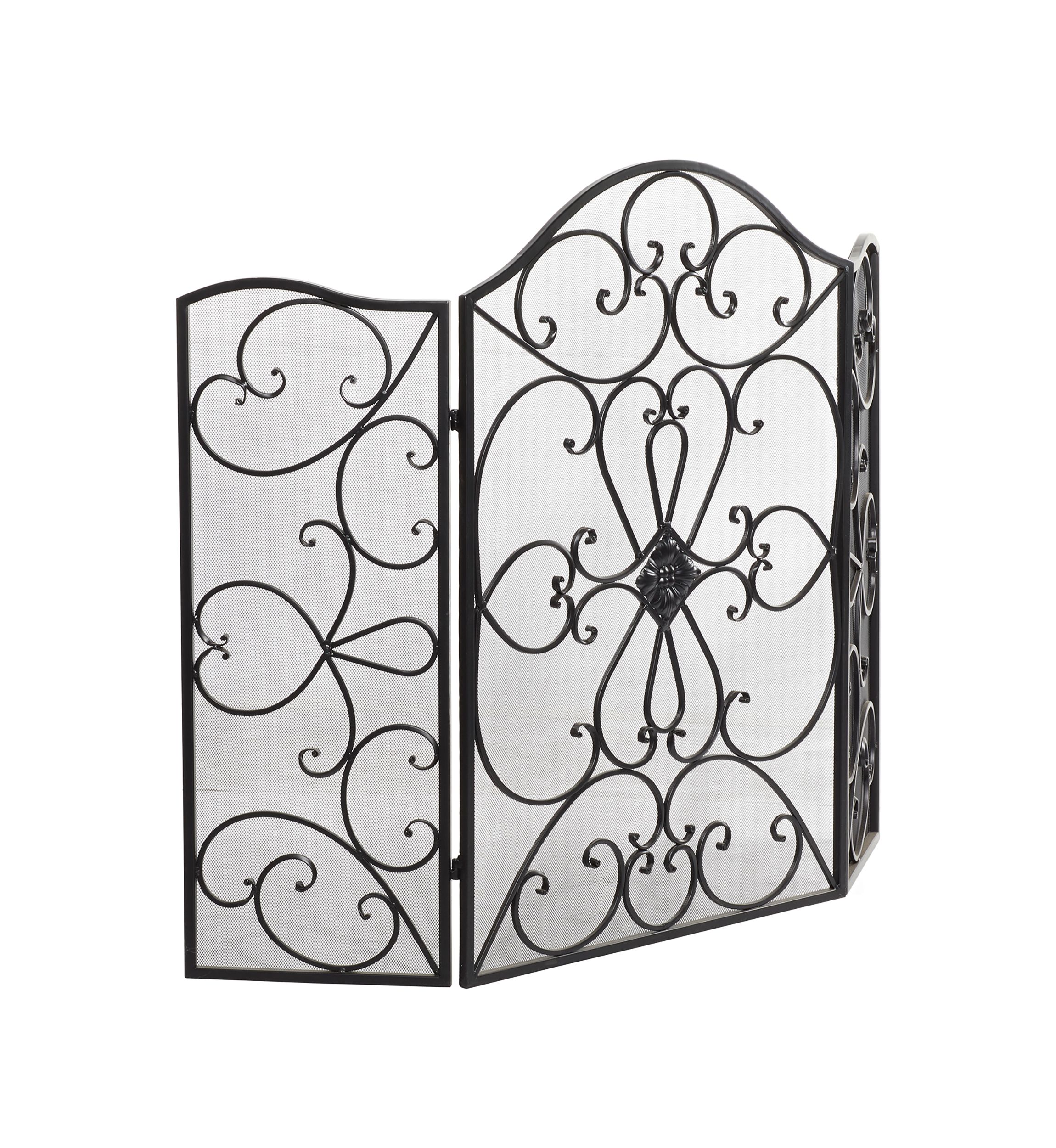 Traditional Metal Fireplace Screen