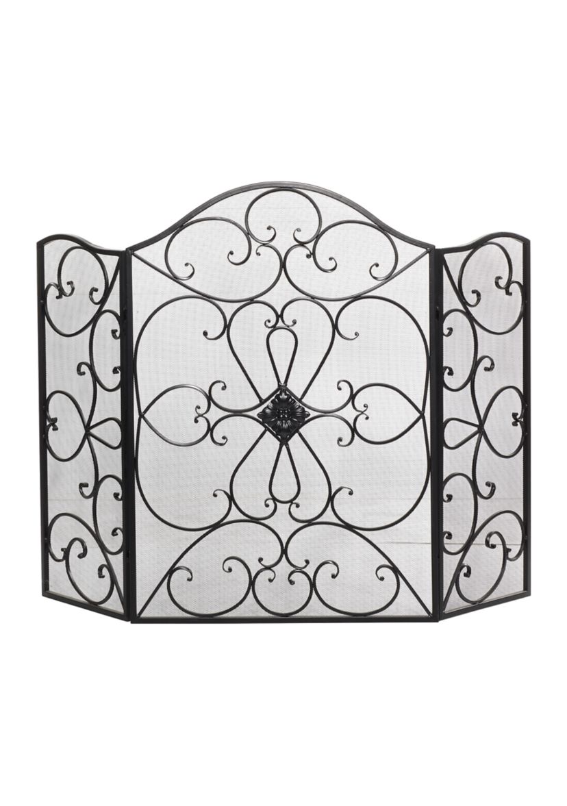 Traditional Metal Fireplace Screen