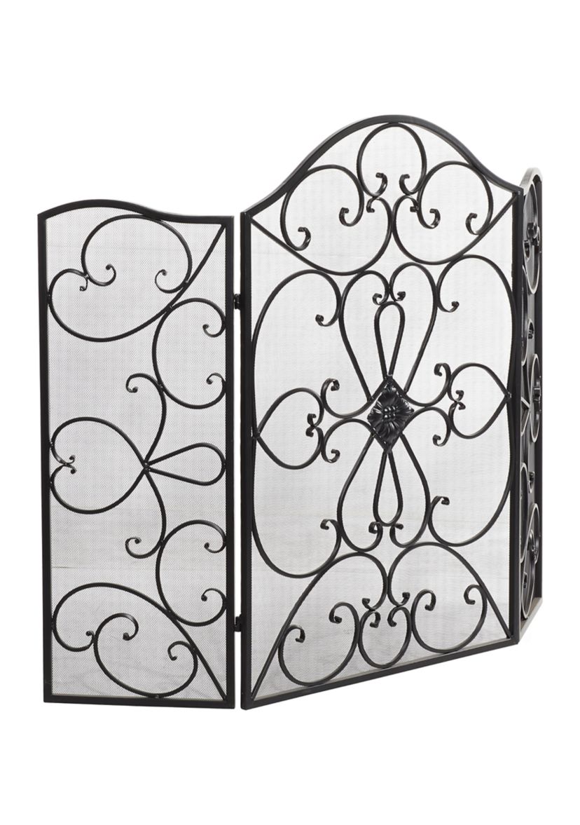 Traditional Metal Fireplace Screen