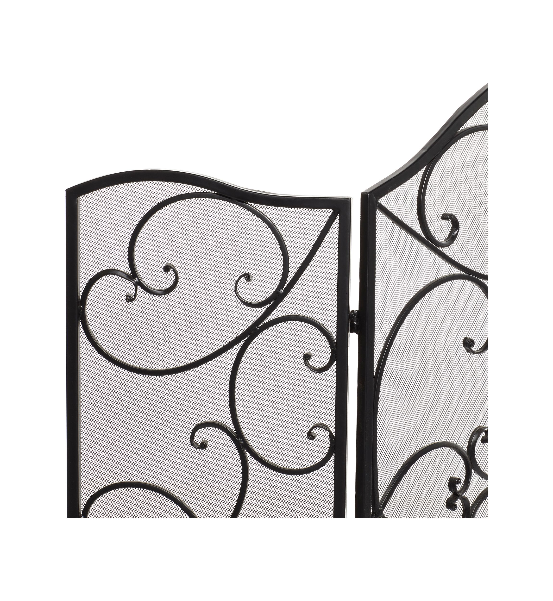Traditional Metal Fireplace Screen