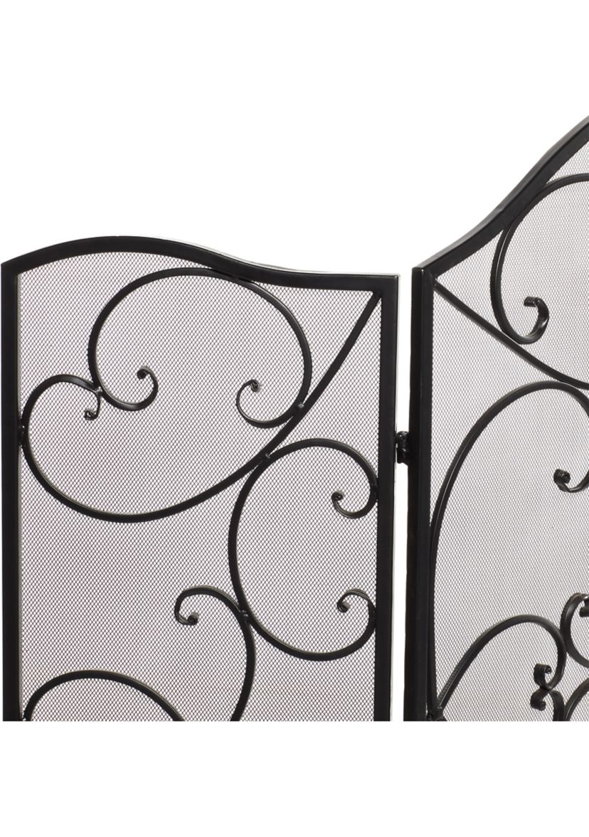 Traditional Metal Fireplace Screen