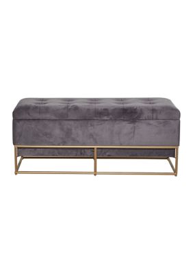 Glam Metal Storage Bench