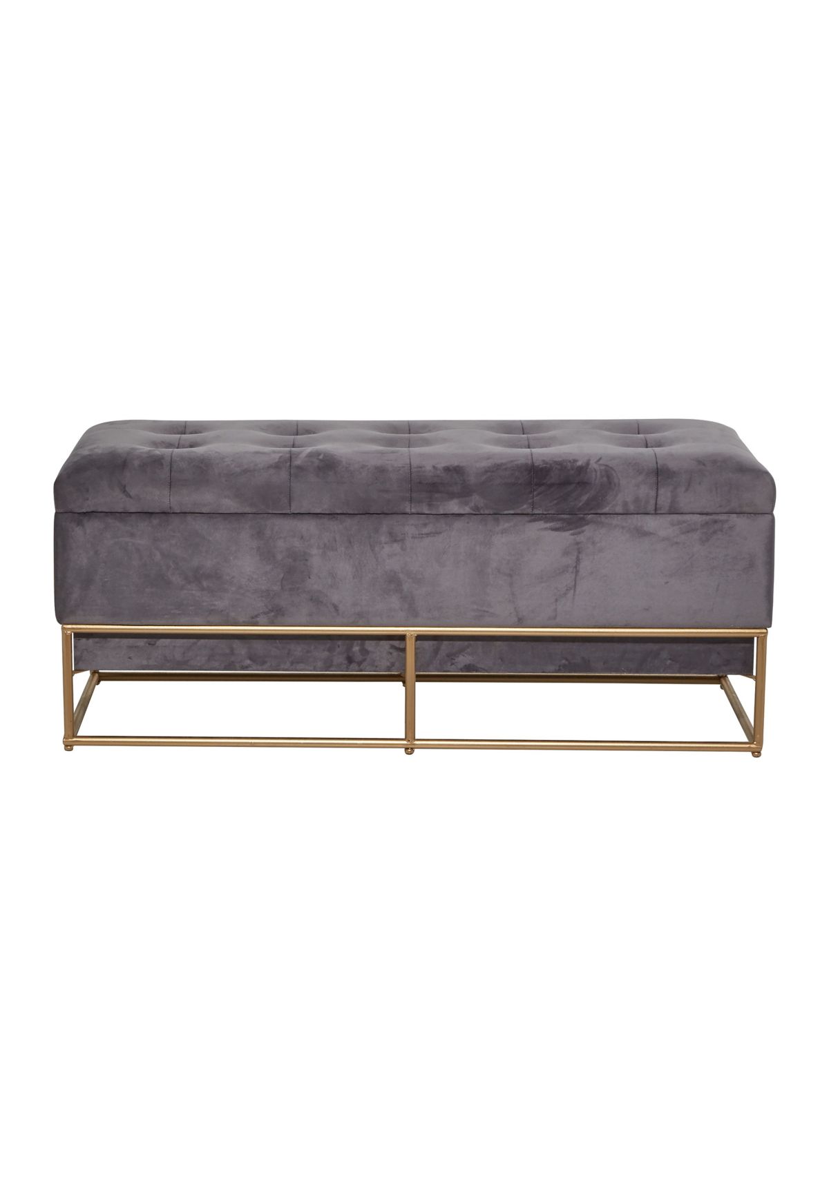 Glam Metal Storage Bench