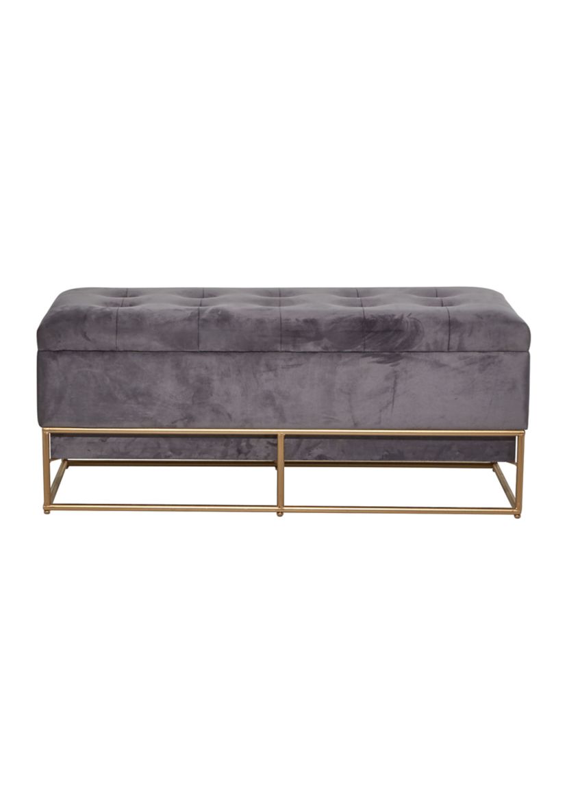 Glam Metal Storage Bench