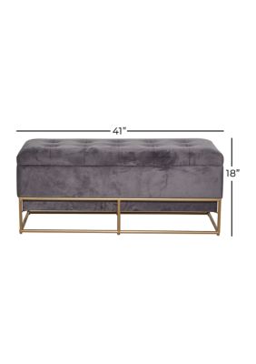 Glam Metal Storage Bench