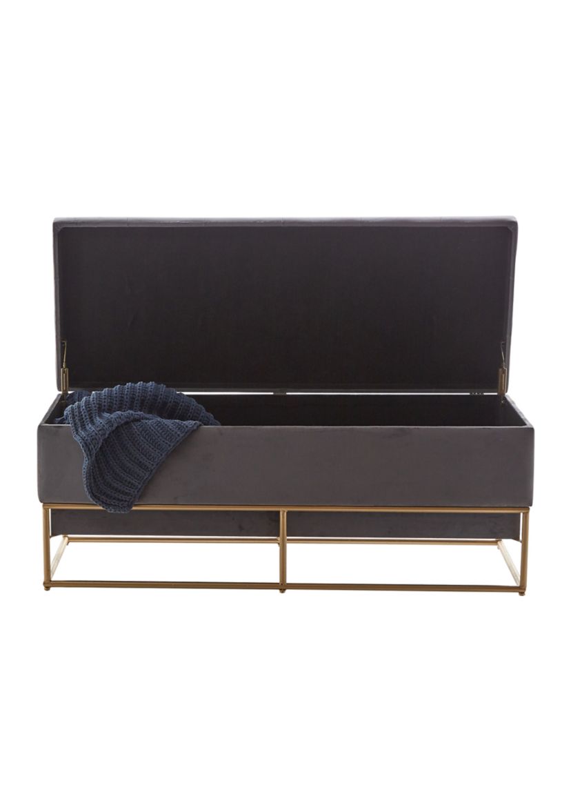 Glam Metal Storage Bench
