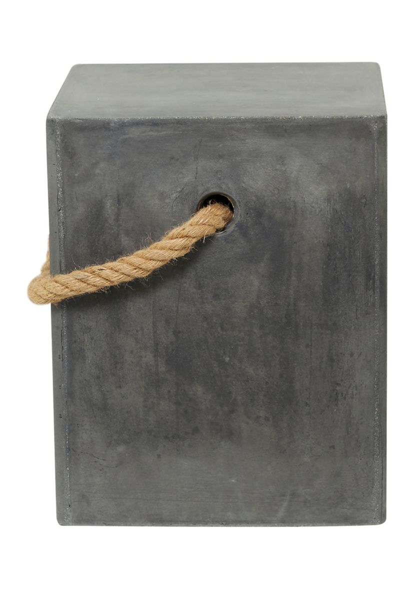 Contemporary Magnesium Oxide Outdoor Accent Table