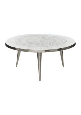 Traditional Aluminum Metal Coffee Table