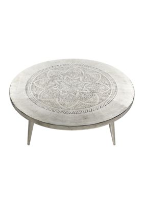 Traditional Aluminum Metal Coffee Table