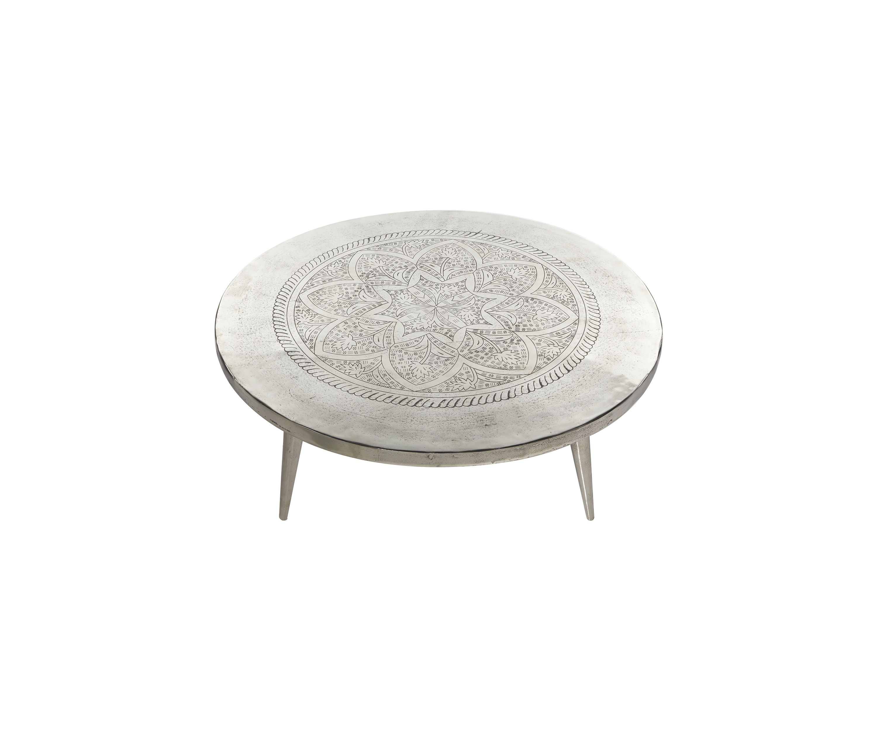 Traditional Aluminum Metal Coffee Table