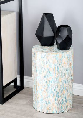 Contemporary Mother of Pearl Shell Accent Table