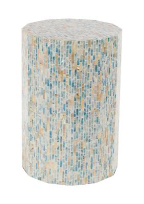 Contemporary Mother of Pearl Shell Accent Table