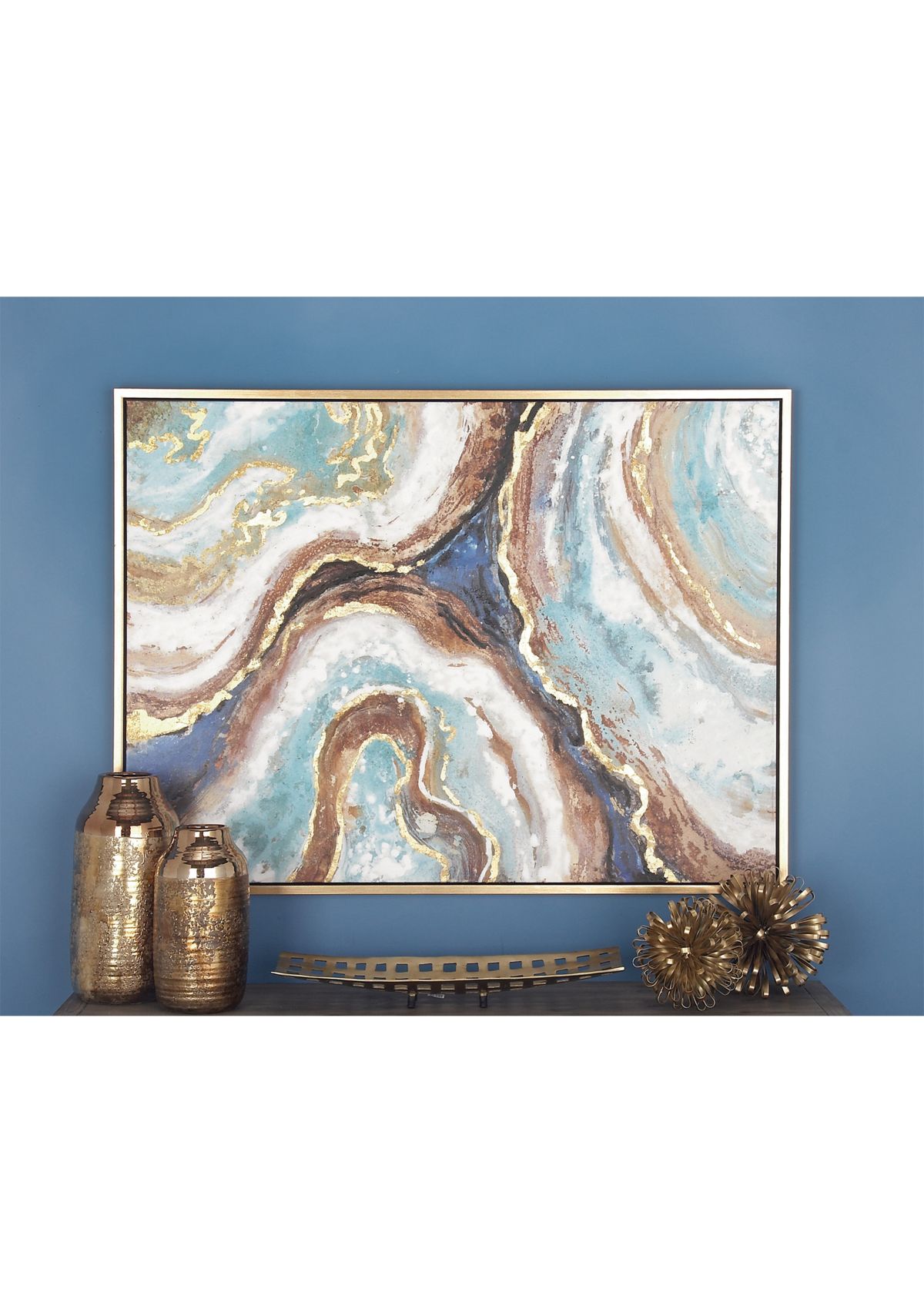 Glam Canvas Framed Wall Art