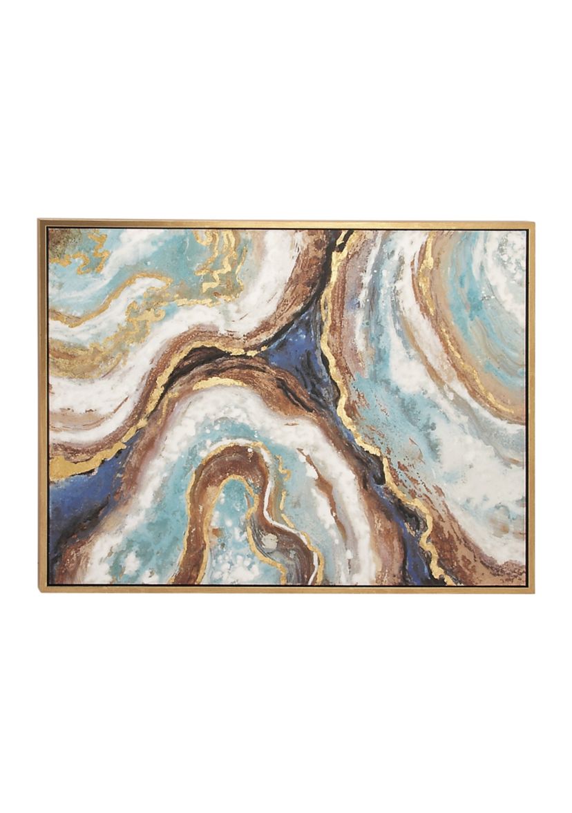 Glam Canvas Framed Wall Art