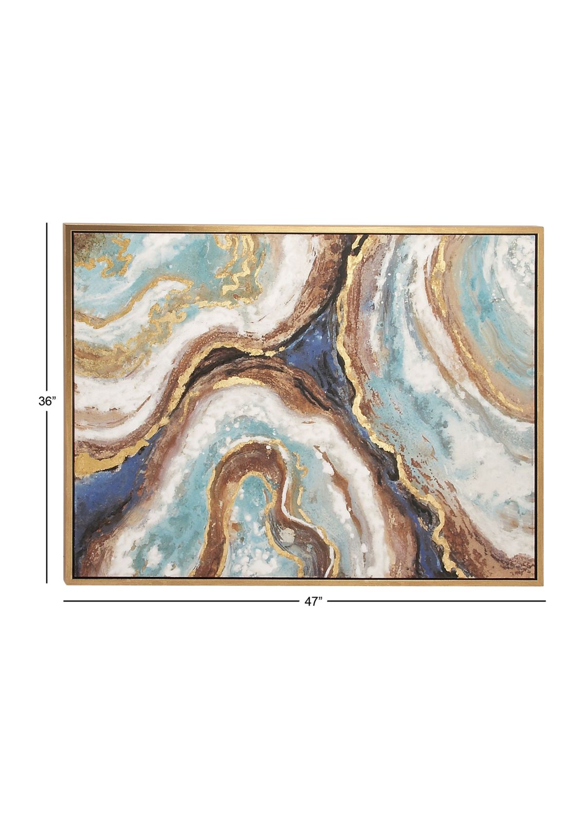 Glam Canvas Framed Wall Art