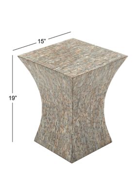 Contemporary Mother of Pearl Shell Accent Table