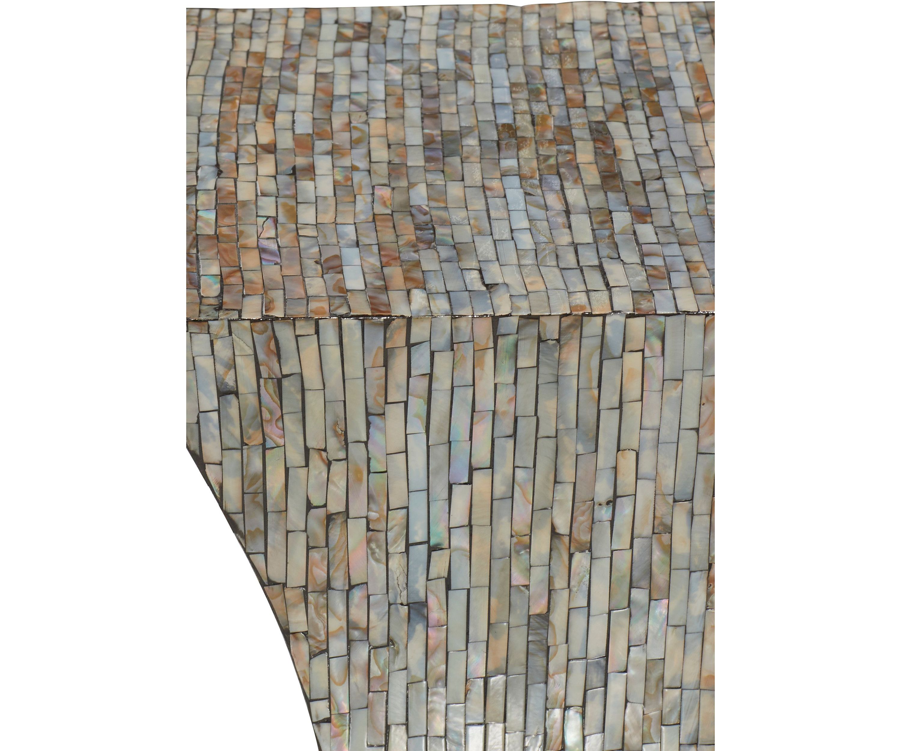 Contemporary Mother of Pearl Shell Accent Table