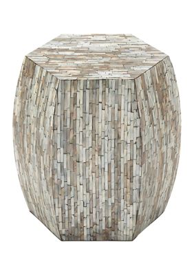 Contemporary Mother of Pearl Shell Accent Table