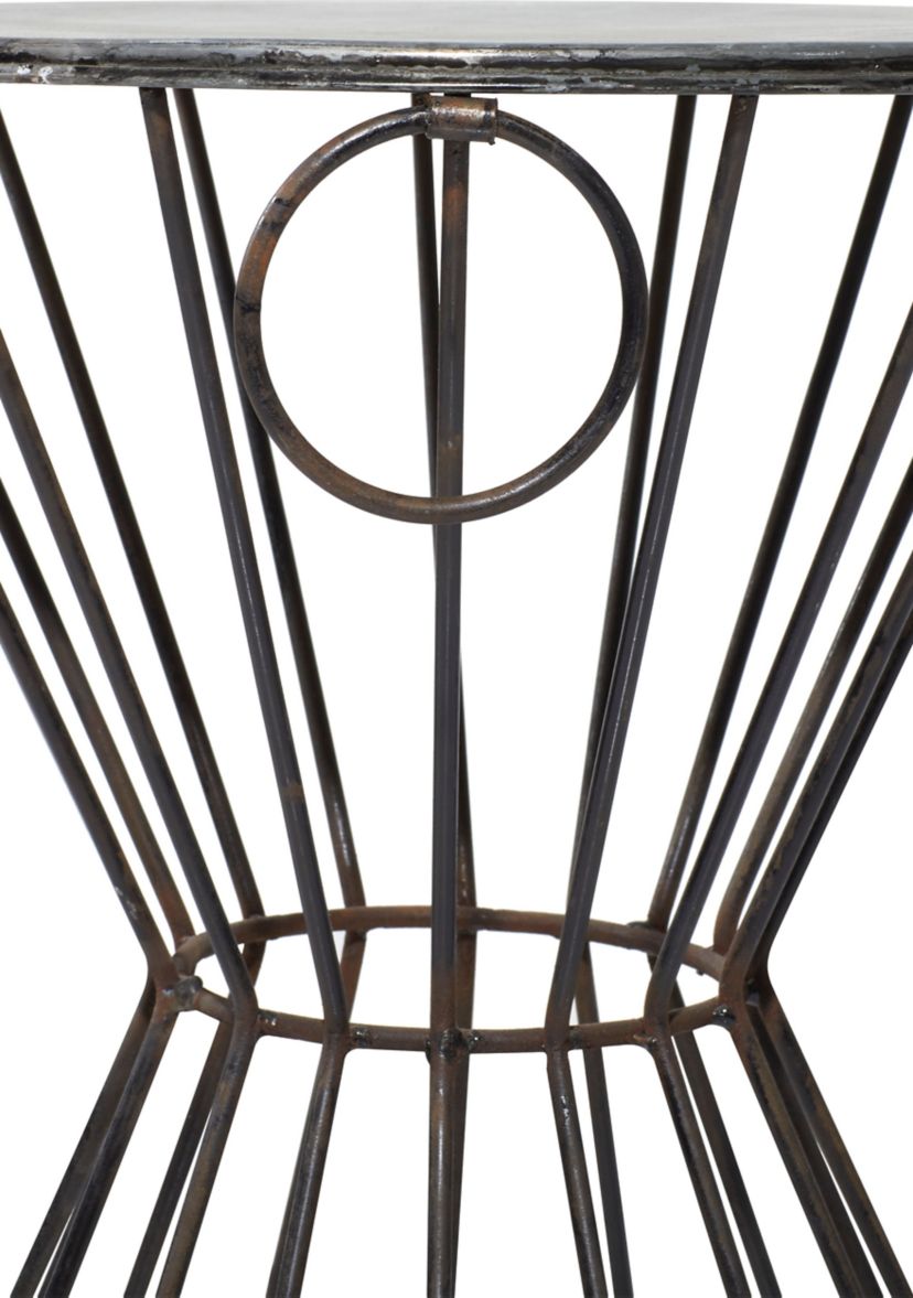 Farmhouse Metal Accent Table