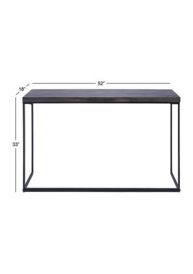 Contemporary Wood Console Table