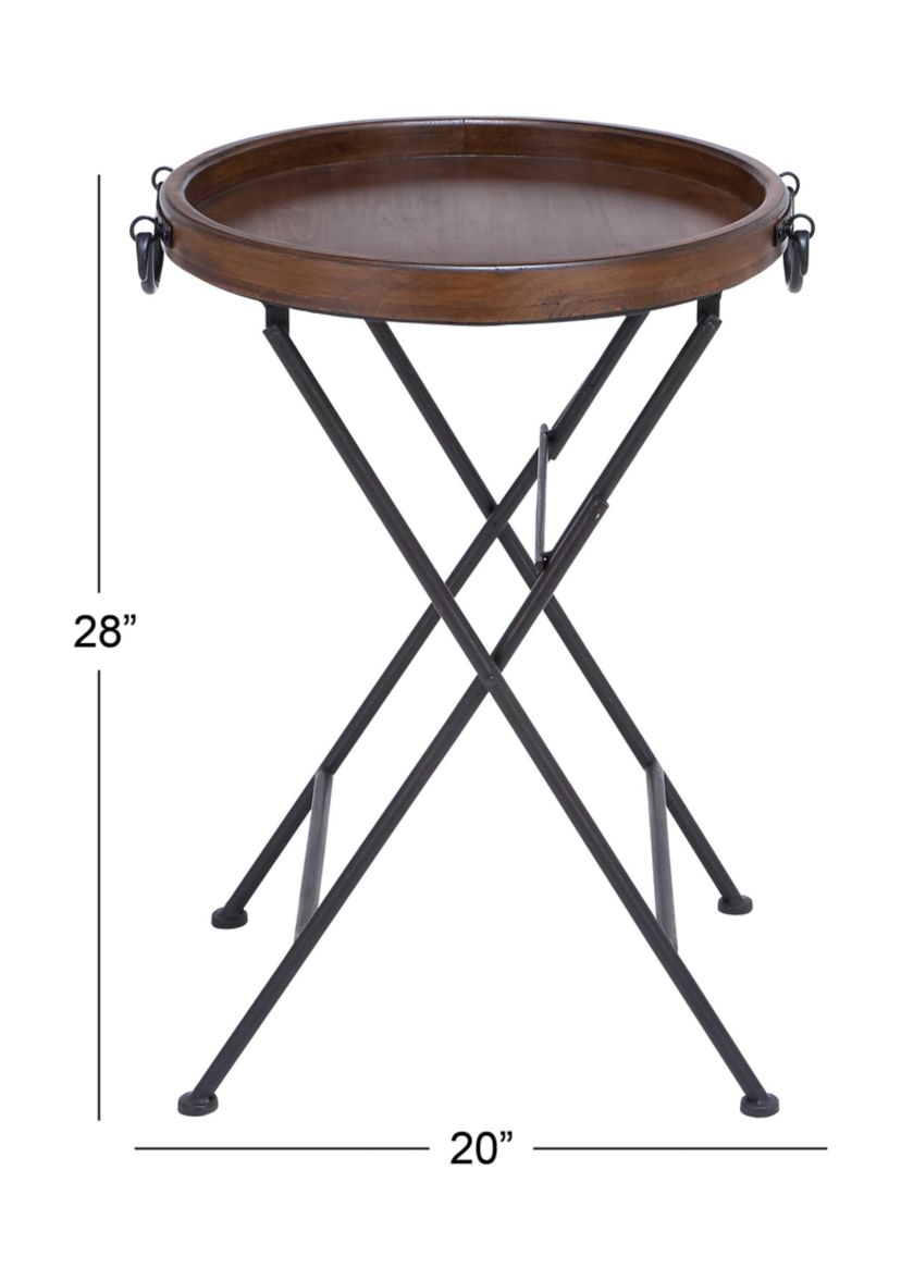 Traditional Metal Accent Table