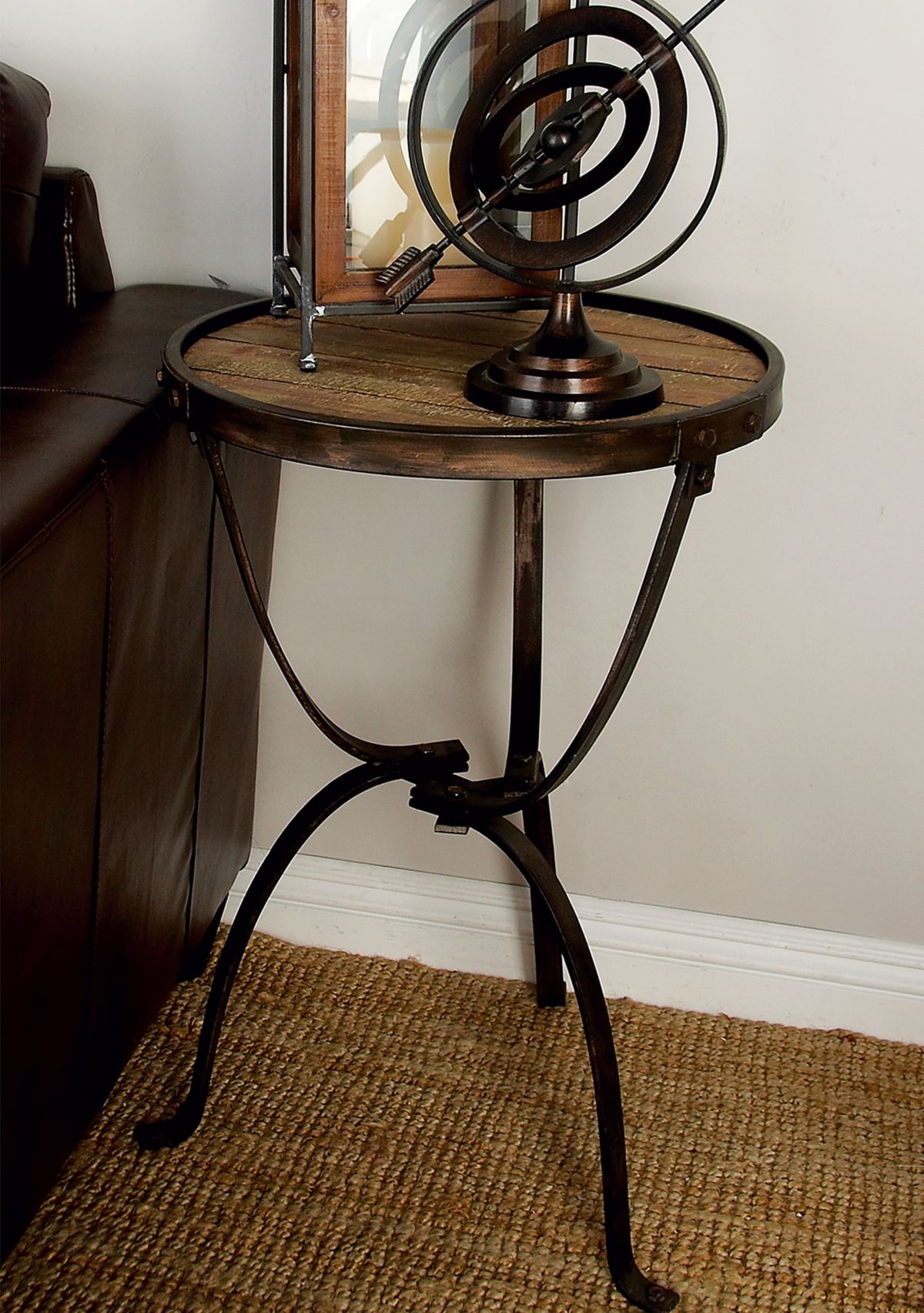 Monroe Lane Industrial Metal Accent Table Photo Inspiration