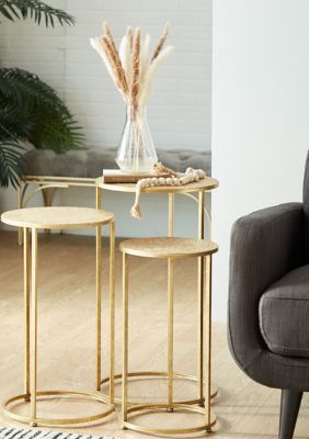 Glam Metal Accent Table - Set of 3