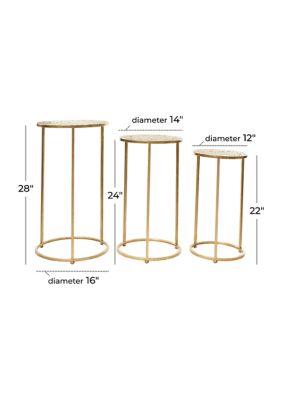 Glam Metal Accent Table - Set of 3