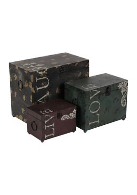 Traditional Metal Box - Set of 3