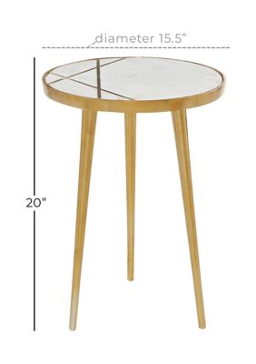 Modern Aluminum Metal Accent Table