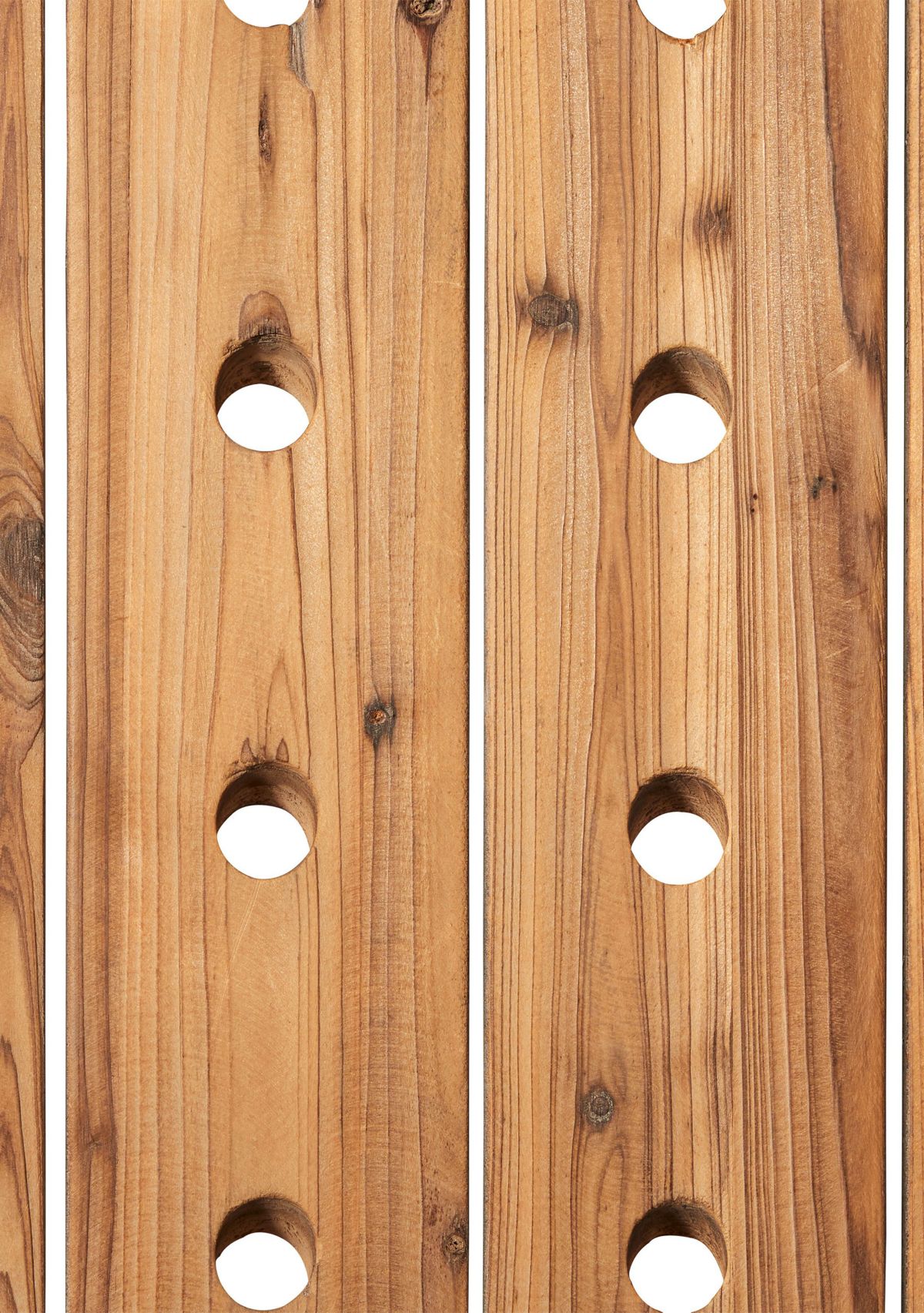 Rustic Wood Wall Wine Rack