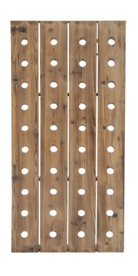 Rustic Wood Wall Wine Rack