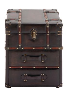 Fresno State Bulldogs Traditional Faux Leather Cabinet