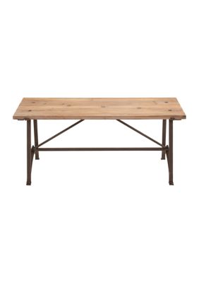 Industrial Wood Bench