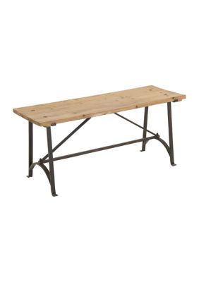 Industrial Wood Bench