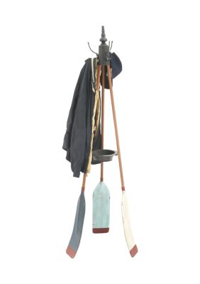 Coastal Metal Coat Rack