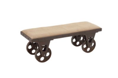 Industrial Wooden Bench