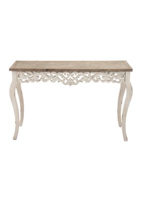 Farmhouse Wood Console Table