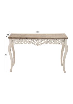 Farmhouse Wood Console Table