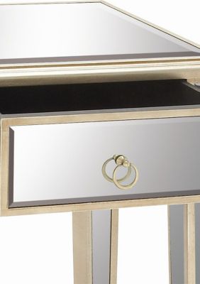 Glam Wood Accent Table