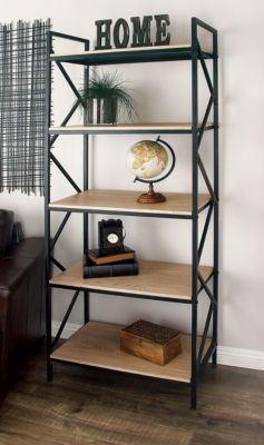 Industrial Wood Shelving Unit