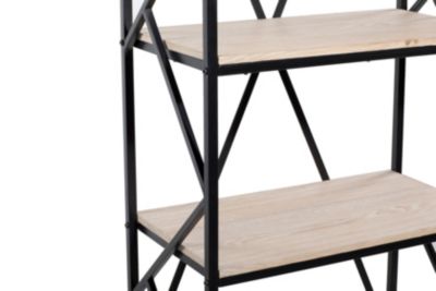 Industrial Wood Shelving Unit