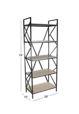 Industrial Wood Shelving Unit