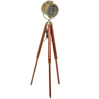 Vintage Stainless Steel Metal Floor Lamp